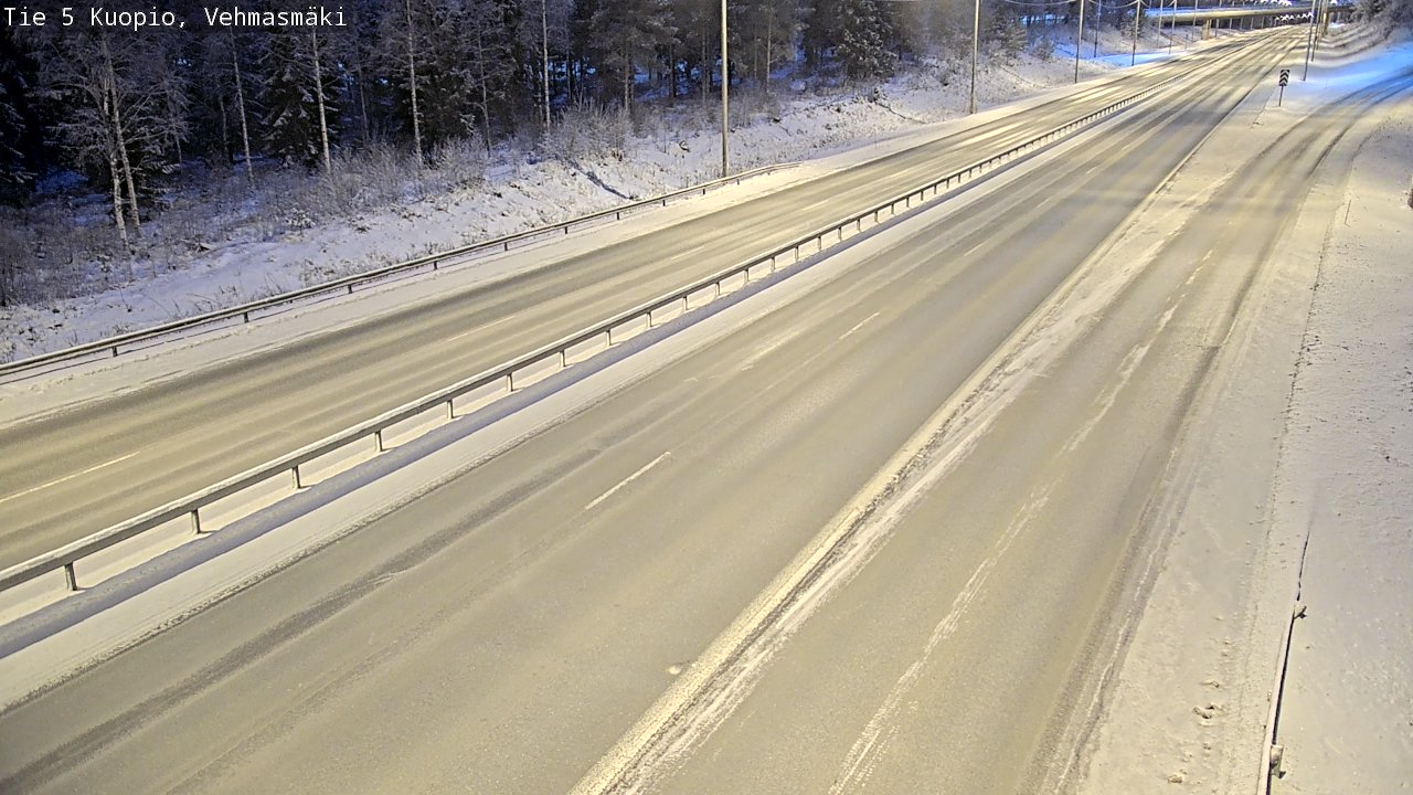 Weather Camera Image Väg 5 Kuopio, Vehmasmäki, Kuopio, Pohjois-Savo