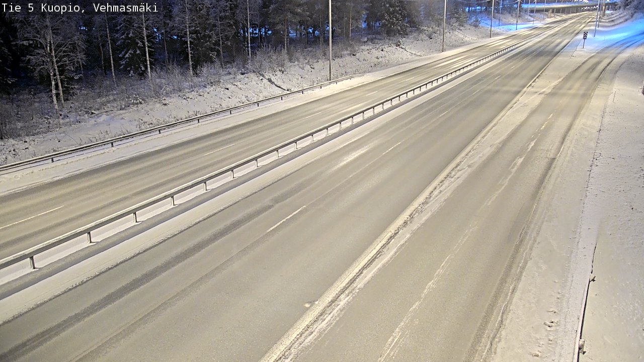 Weather Camera Image Väg 5 Kuopio, Vehmasmäki, Kuopio, Pohjois-Savo