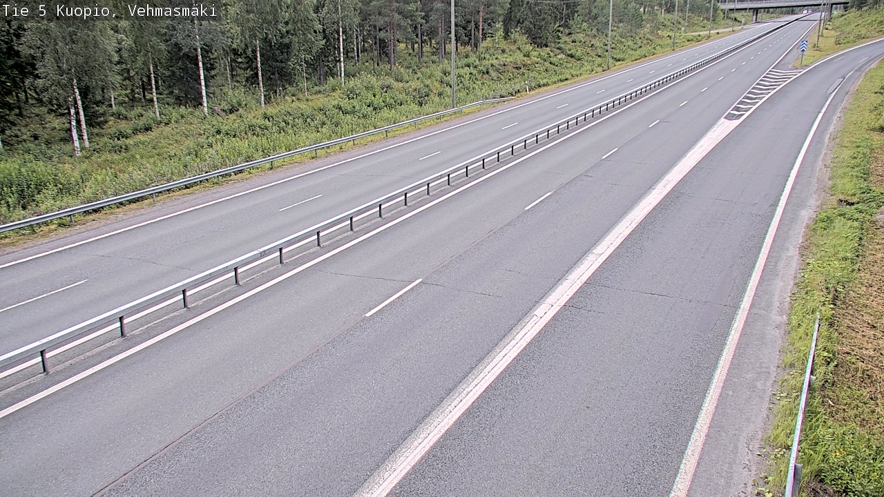 Weather Camera Image Väg 5 Kuopio, Vehmasmäki, Kuopio, Pohjois-Savo