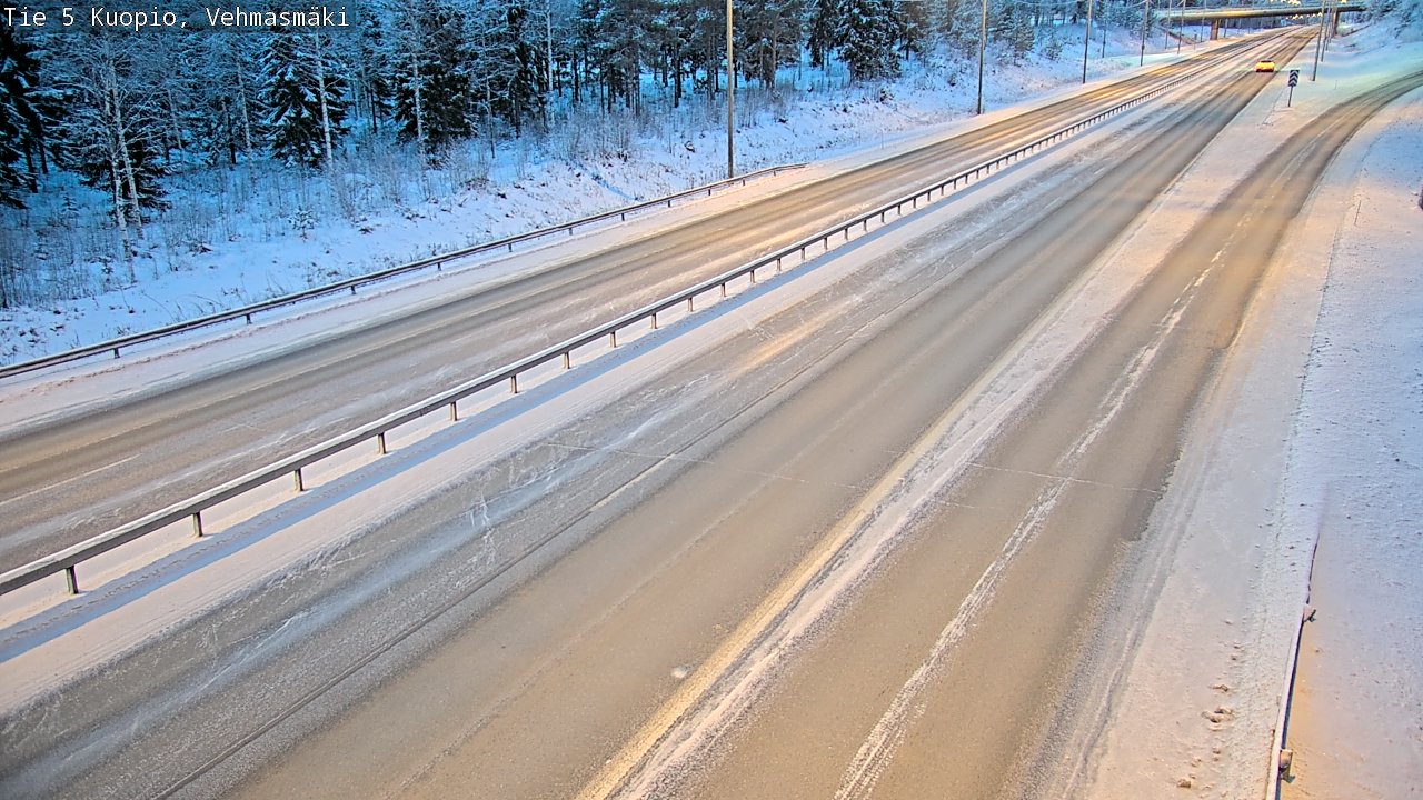 Weather Camera Image Väg 5 Kuopio, Vehmasmäki, Kuopio, Pohjois-Savo