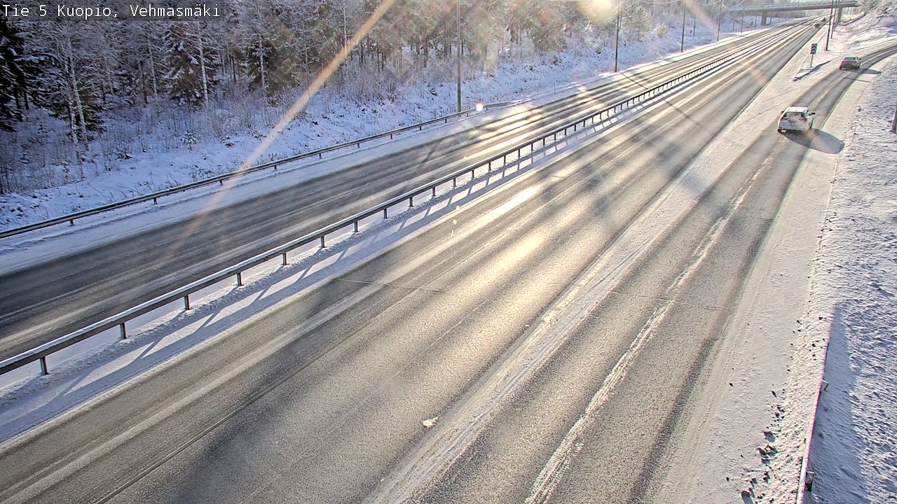Weather Camera Image Väg 5 Kuopio, Vehmasmäki, Kuopio, Pohjois-Savo