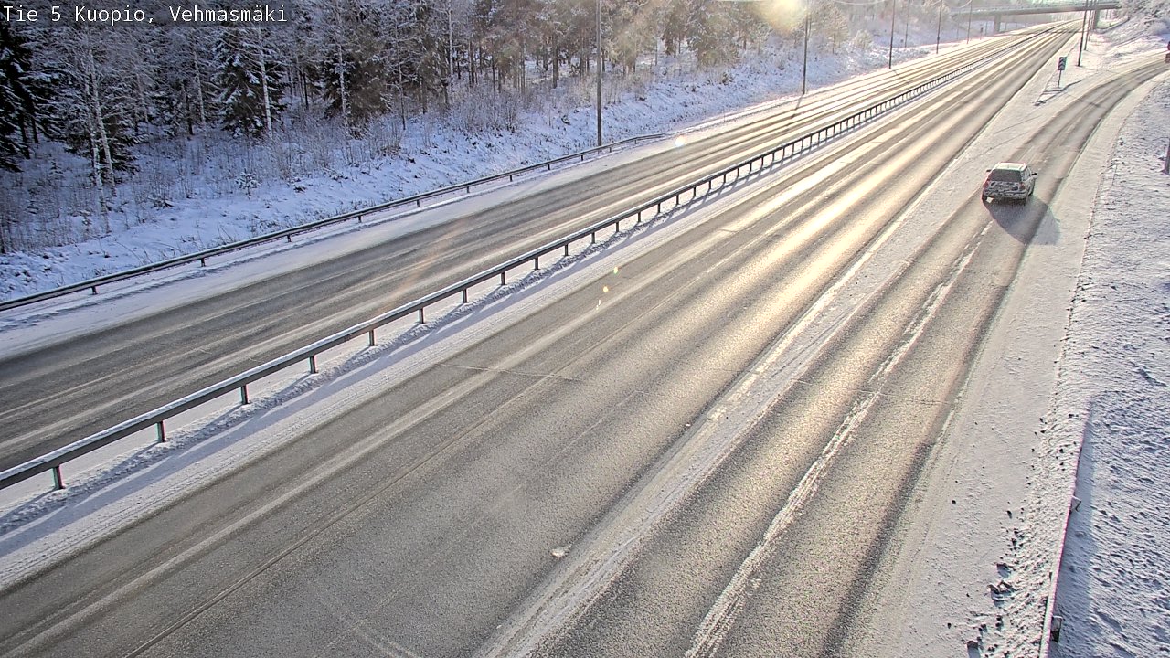 Weather Camera Image Väg 5 Kuopio, Vehmasmäki, Kuopio, Pohjois-Savo