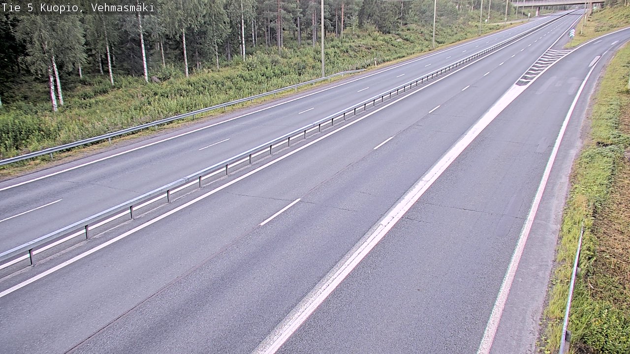 Weather Camera Image Road 5 Kuopio, Vehmasmäki, Kuopio, Pohjois-Savo