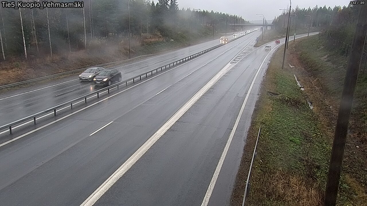 Weather Camera Image Väg 5 Kuopio, Vehmasmäki, Kuopio, Pohjois-Savo