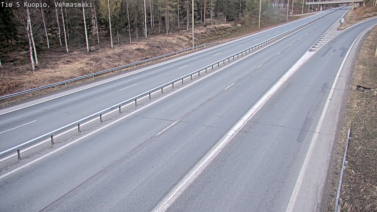 Weather Camera Image Road 5 Kuopio, Vehmasmäki, Kuopio, Pohjois-Savo