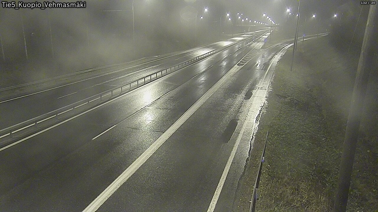 Weather Camera Image Road 5 Kuopio, Vehmasmäki, Kuopio, Pohjois-Savo