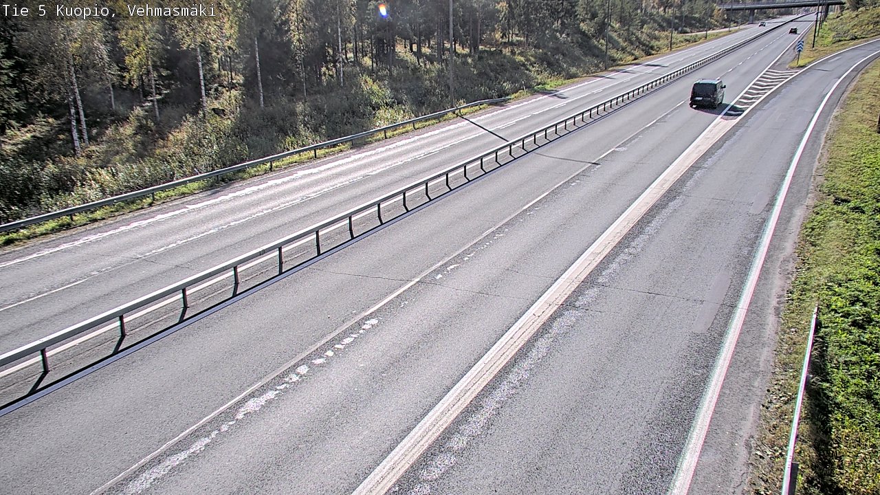 Weather Camera Image Road 5 Kuopio, Vehmasmäki, Kuopio, Pohjois-Savo