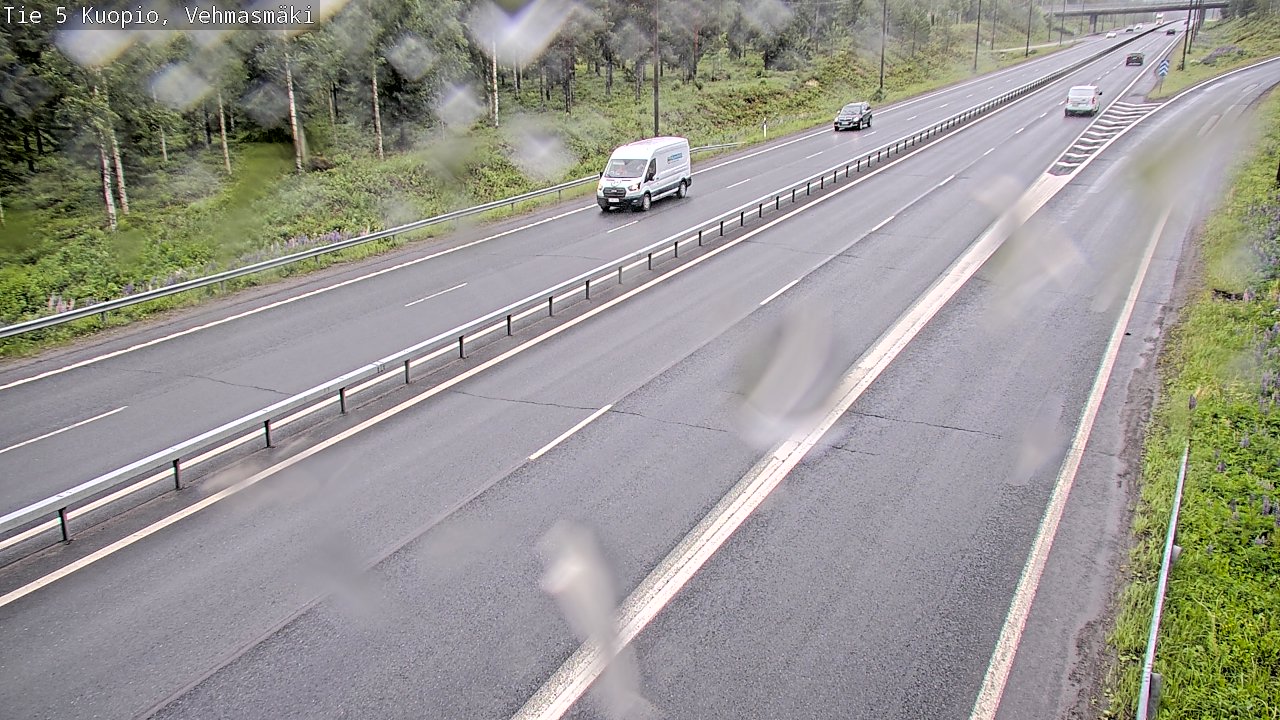 Weather Camera Image Väg 5 Kuopio, Vehmasmäki, Kuopio, Pohjois-Savo
