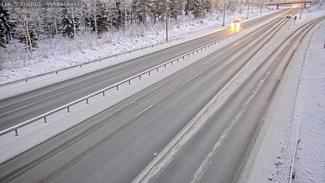 Weather Camera Image Väg 5 Kuopio, Vehmasmäki, Kuopio, Pohjois-Savo