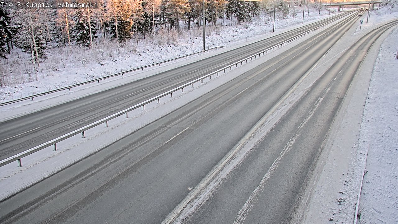 Weather Camera Image Väg 5 Kuopio, Vehmasmäki, Kuopio, Pohjois-Savo