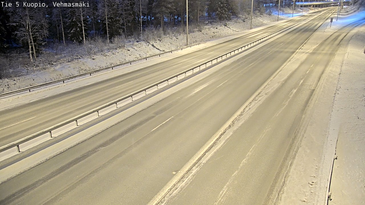 Weather Camera Image Väg 5 Kuopio, Vehmasmäki, Kuopio, Pohjois-Savo