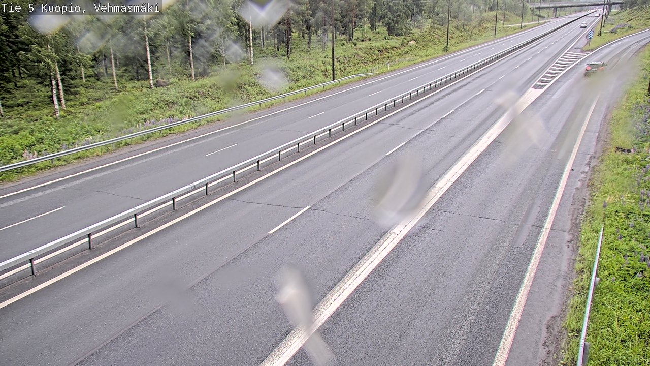Weather Camera Image Väg 5 Kuopio, Vehmasmäki, Kuopio, Pohjois-Savo