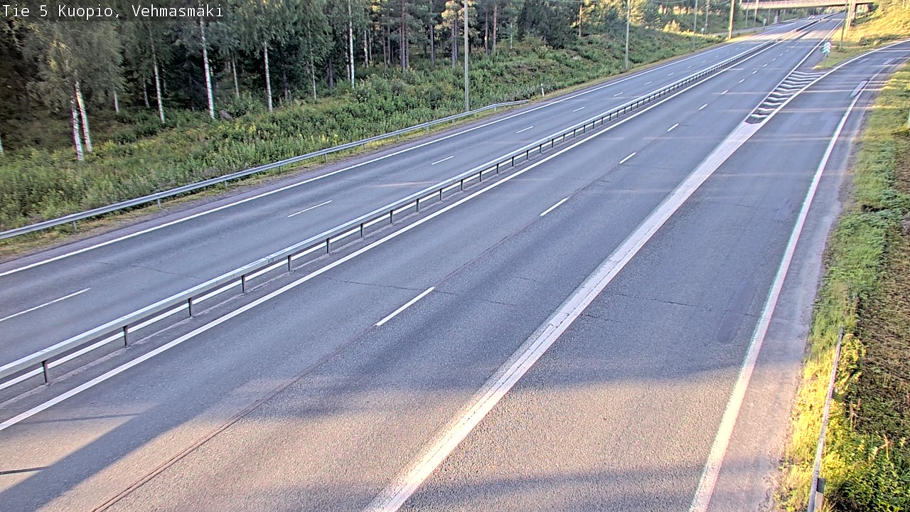 Weather Camera Image Väg 5 Kuopio, Vehmasmäki, Kuopio, Pohjois-Savo