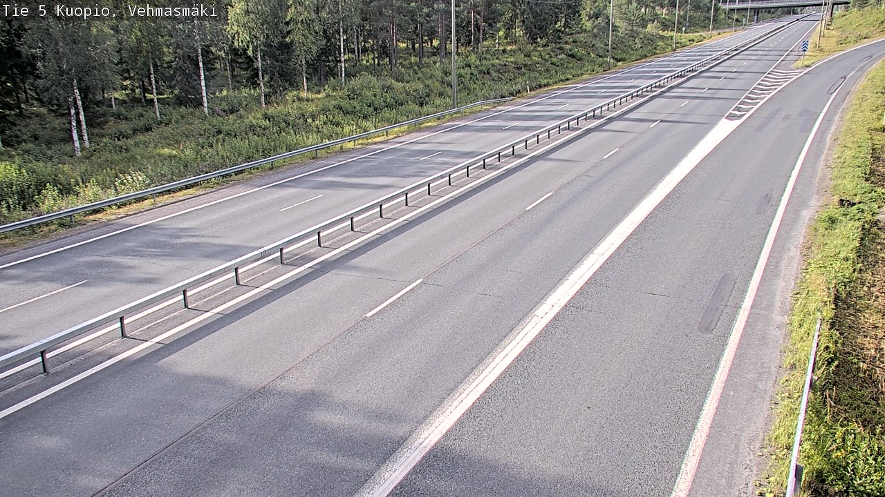 Weather Camera Image Väg 5 Kuopio, Vehmasmäki, Kuopio, Pohjois-Savo
