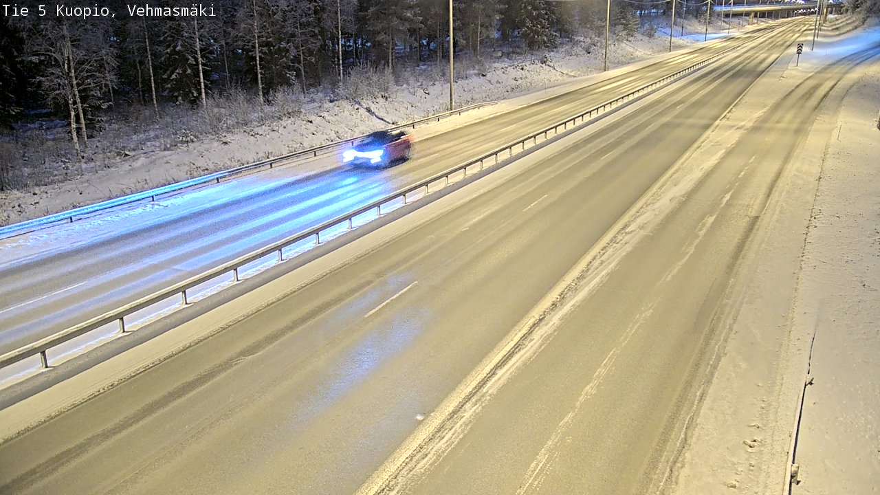 Weather Camera Image Väg 5 Kuopio, Vehmasmäki, Kuopio, Pohjois-Savo