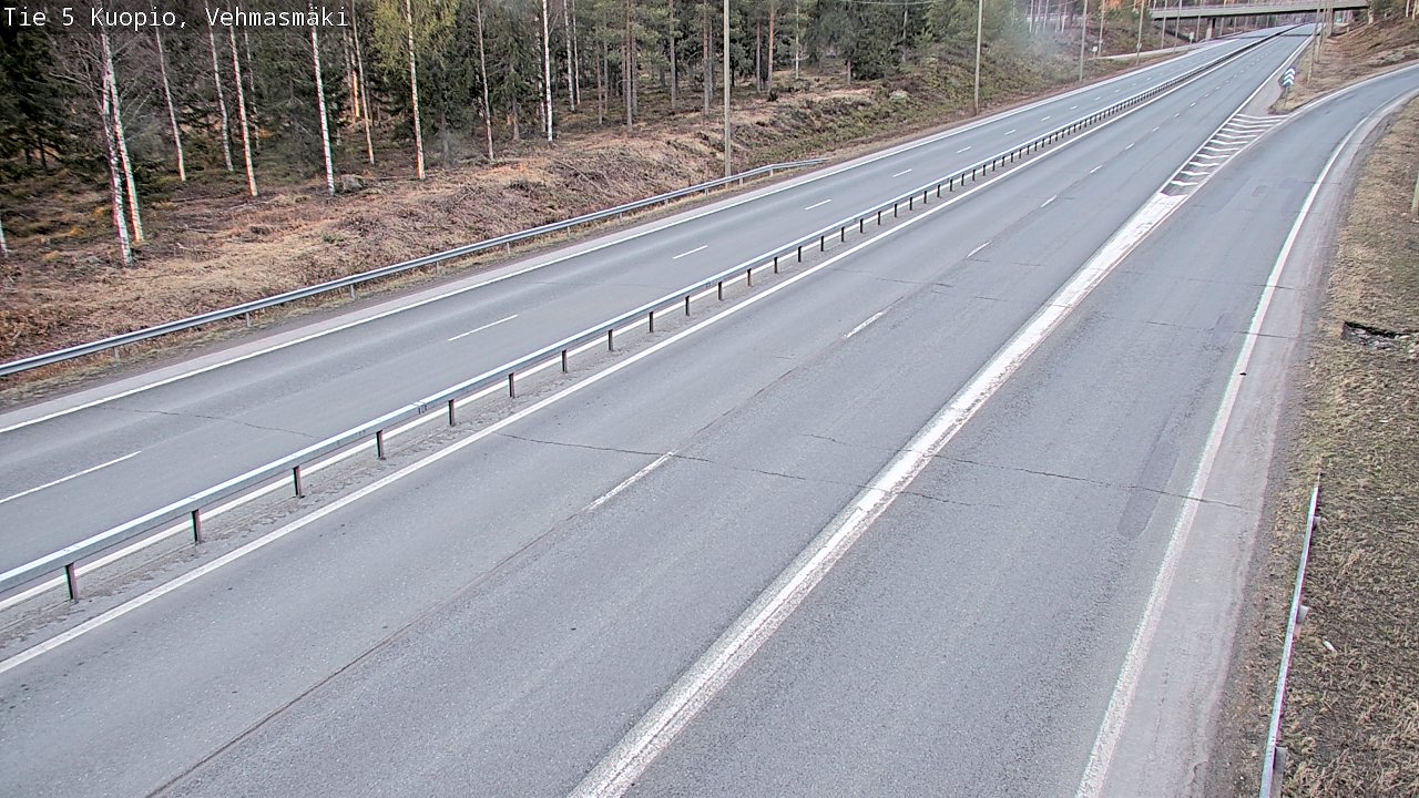 Weather Camera Image Road 5 Kuopio, Vehmasmäki, Kuopio, Pohjois-Savo