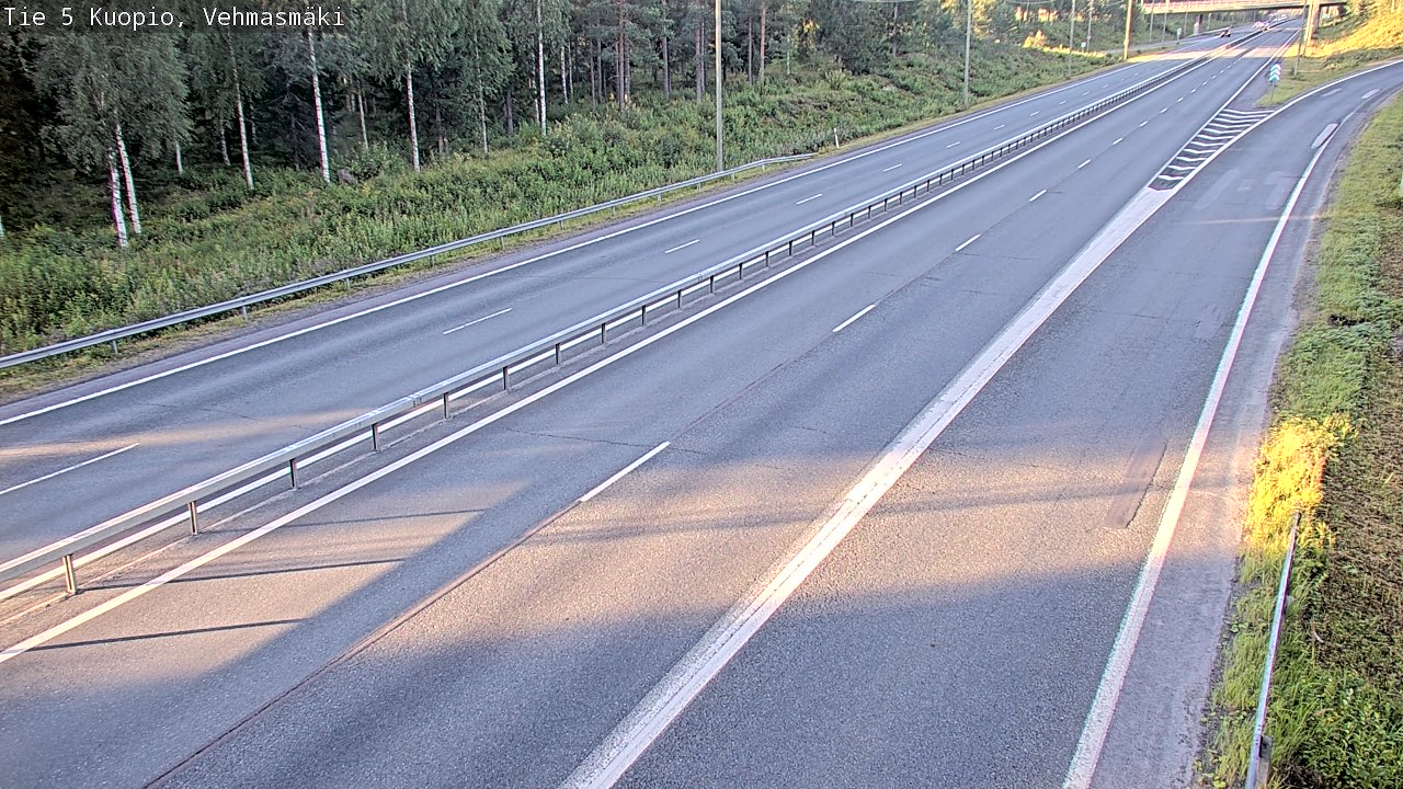 Weather Camera Image Väg 5 Kuopio, Vehmasmäki, Kuopio, Pohjois-Savo