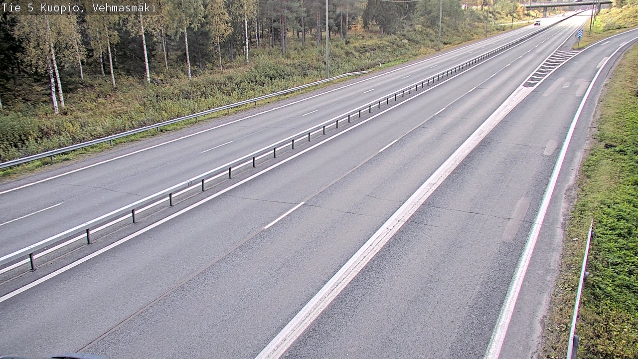 Weather Camera Image Road 5 Kuopio, Vehmasmäki, Kuopio, Pohjois-Savo