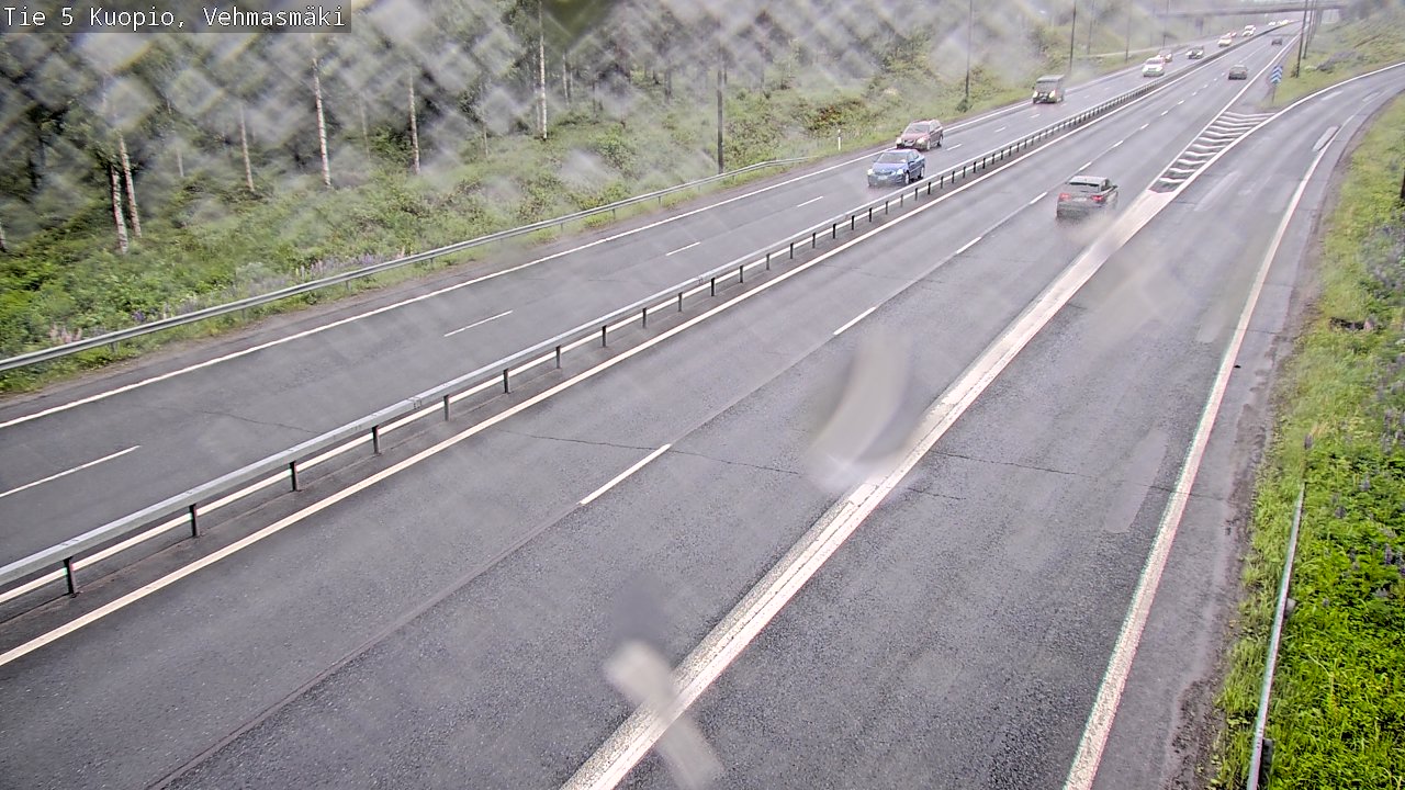 Weather Camera Image Väg 5 Kuopio, Vehmasmäki, Kuopio, Pohjois-Savo
