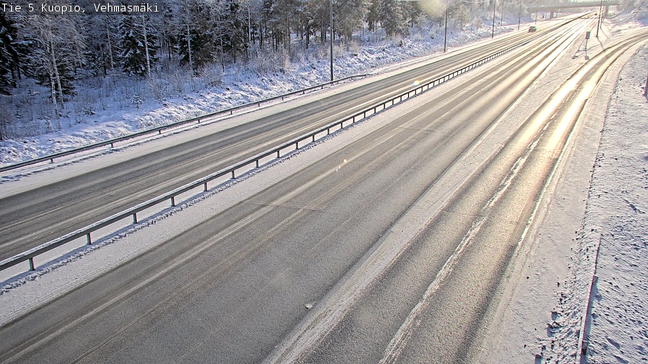 Weather Camera Image Väg 5 Kuopio, Vehmasmäki, Kuopio, Pohjois-Savo