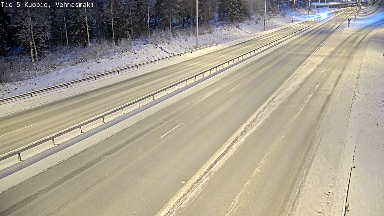 Weather Camera Image Väg 5 Kuopio, Vehmasmäki, Kuopio, Pohjois-Savo