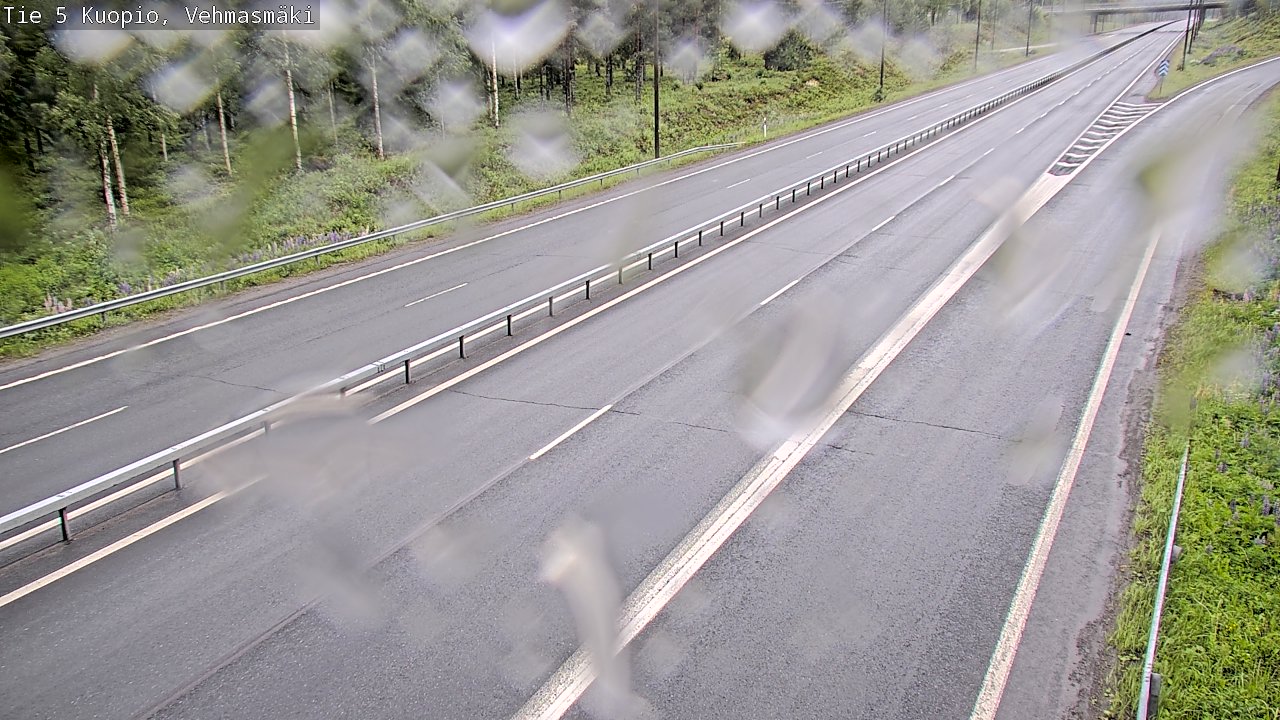 Weather Camera Image Väg 5 Kuopio, Vehmasmäki, Kuopio, Pohjois-Savo
