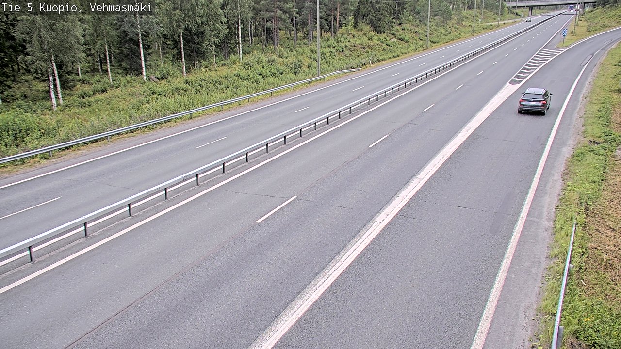 Weather Camera Image Road 5 Kuopio, Vehmasmäki, Kuopio, Pohjois-Savo