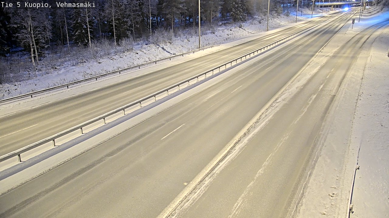 Weather Camera Image Väg 5 Kuopio, Vehmasmäki, Kuopio, Pohjois-Savo
