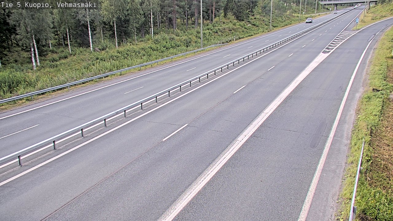 Weather Camera Image Väg 5 Kuopio, Vehmasmäki, Kuopio, Pohjois-Savo