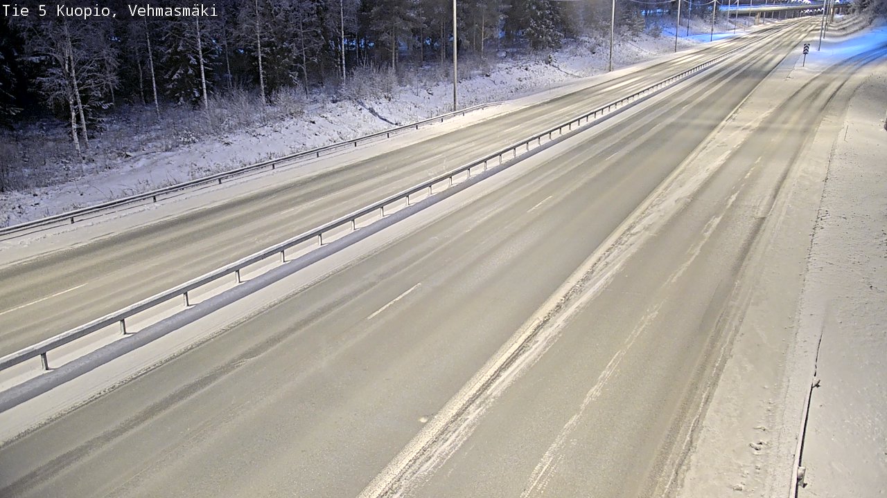 Weather Camera Image Road 5 Kuopio, Vehmasmäki, Kuopio, Pohjois-Savo