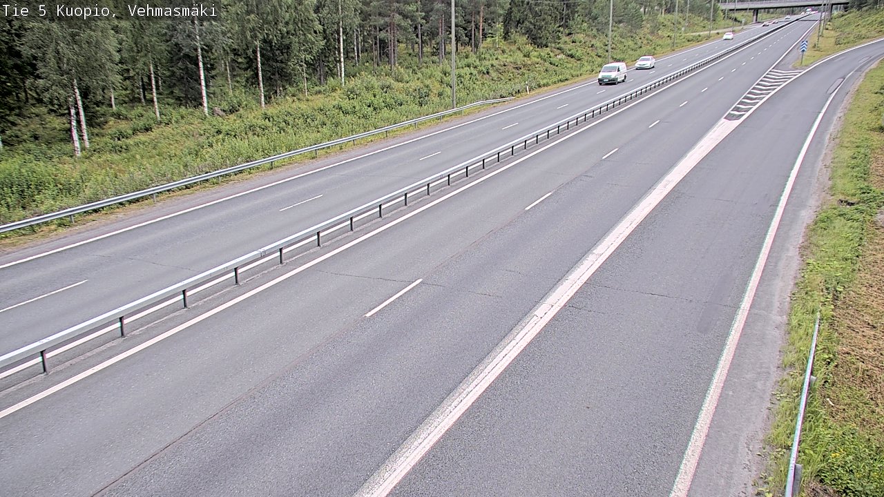 Weather Camera Image Road 5 Kuopio, Vehmasmäki, Kuopio, Pohjois-Savo