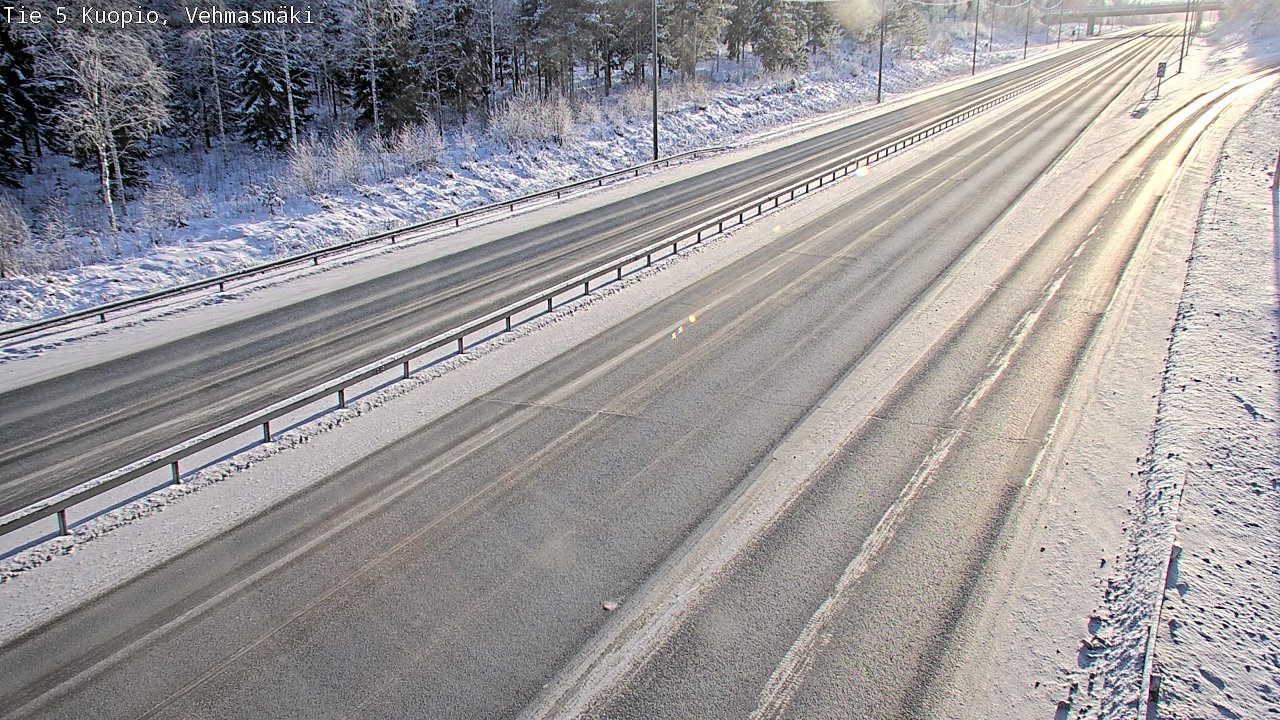 Weather Camera Image Väg 5 Kuopio, Vehmasmäki, Kuopio, Pohjois-Savo