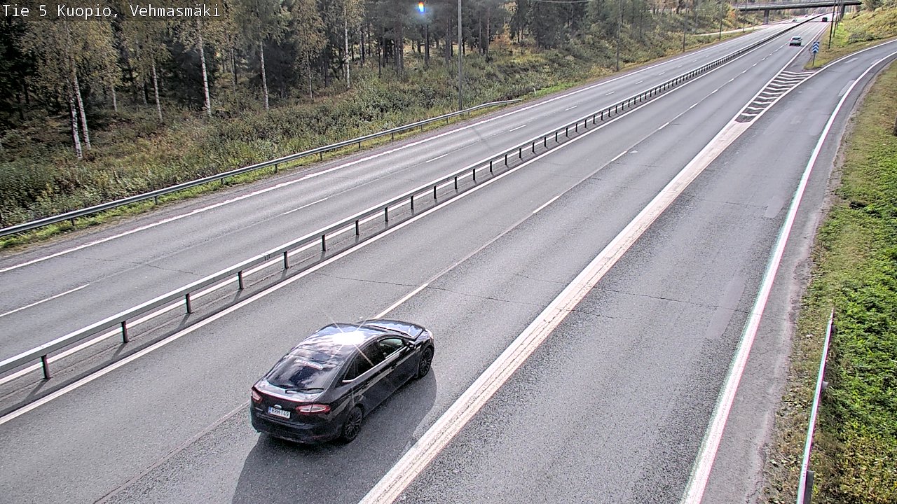 Weather Camera Image Road 5 Kuopio, Vehmasmäki, Kuopio, Pohjois-Savo