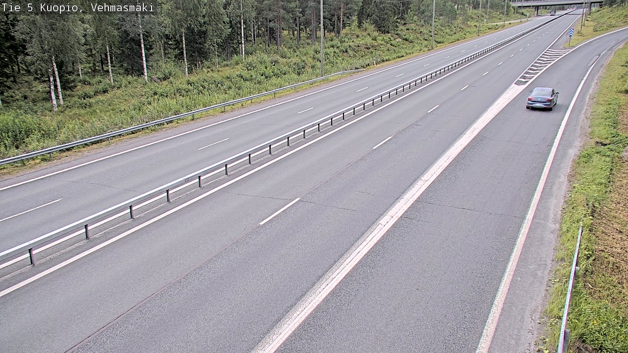 Weather Camera Image Väg 5 Kuopio, Vehmasmäki, Kuopio, Pohjois-Savo