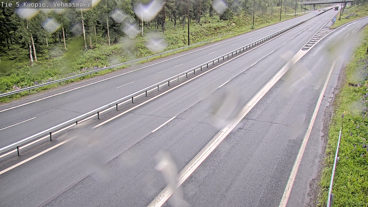 Weather Camera Image Väg 5 Kuopio, Vehmasmäki, Kuopio, Pohjois-Savo