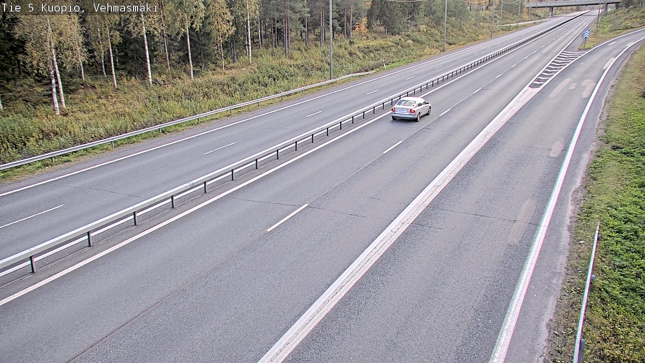 Weather Camera Image Road 5 Kuopio, Vehmasmäki, Kuopio, Pohjois-Savo