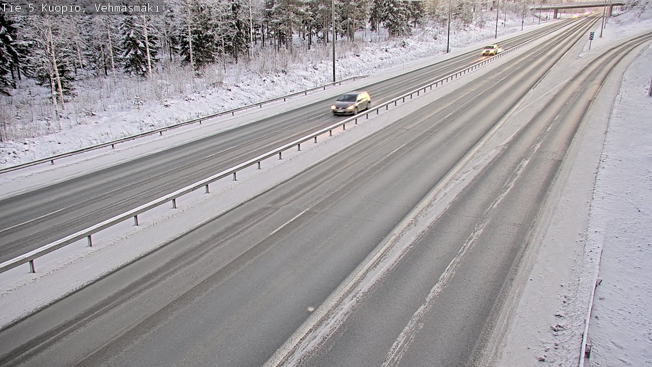 Weather Camera Image Väg 5 Kuopio, Vehmasmäki, Kuopio, Pohjois-Savo