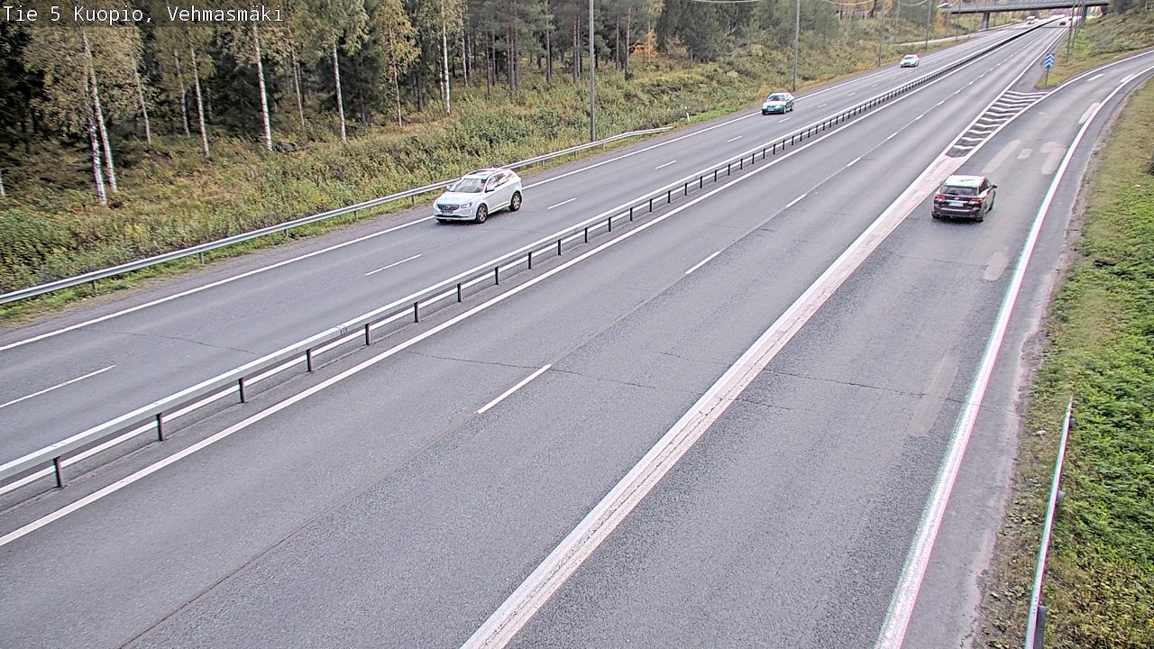 Weather Camera Image Road 5 Kuopio, Vehmasmäki, Kuopio, Pohjois-Savo