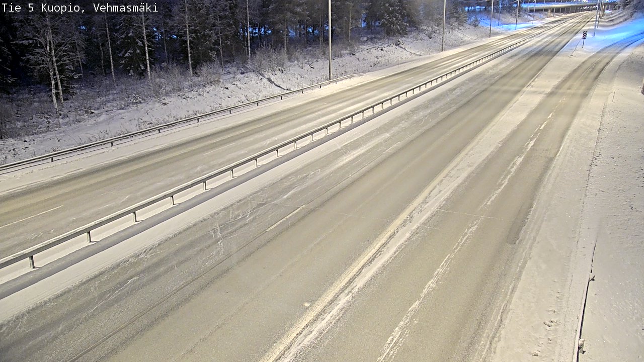 Weather Camera Image Väg 5 Kuopio, Vehmasmäki, Kuopio, Pohjois-Savo