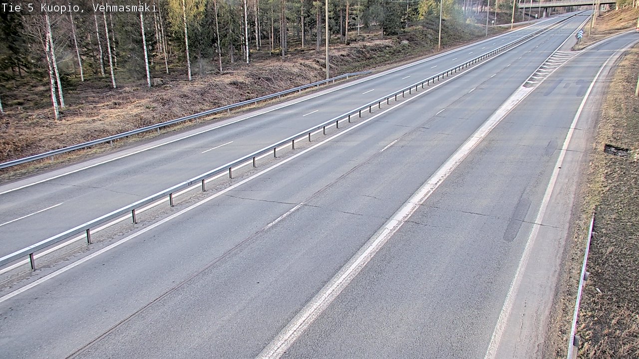 Weather Camera Image Road 5 Kuopio, Vehmasmäki, Kuopio, Pohjois-Savo