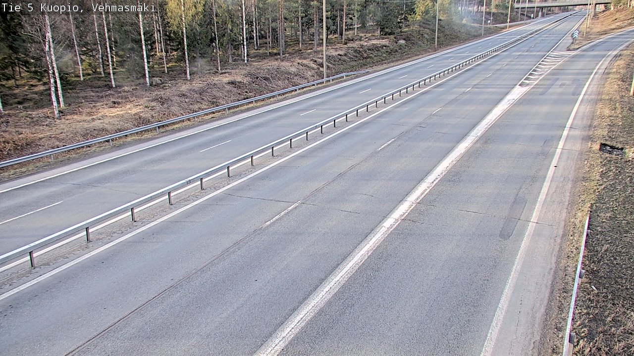 Weather Camera Image Road 5 Kuopio, Vehmasmäki, Kuopio, Pohjois-Savo