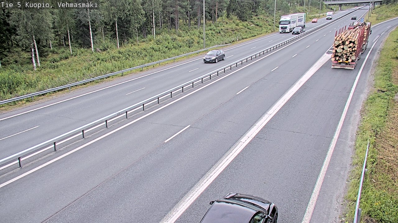 Weather Camera Image Väg 5 Kuopio, Vehmasmäki, Kuopio, Pohjois-Savo