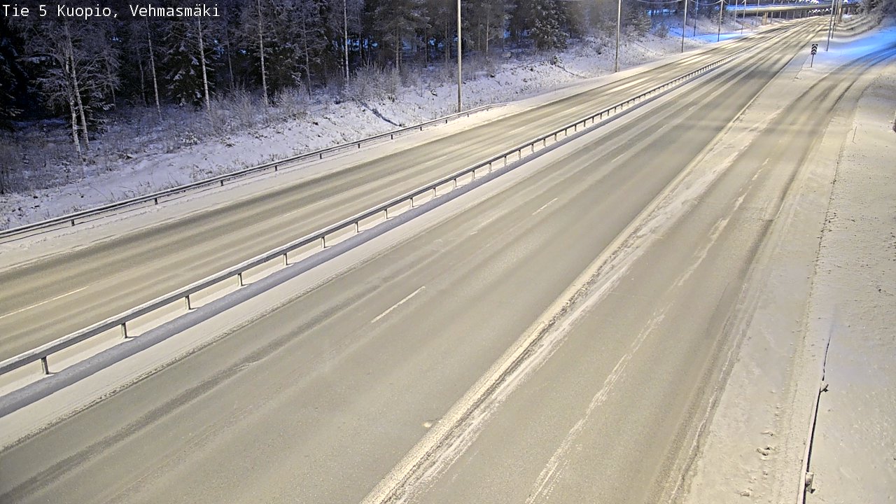 Weather Camera Image Väg 5 Kuopio, Vehmasmäki, Kuopio, Pohjois-Savo