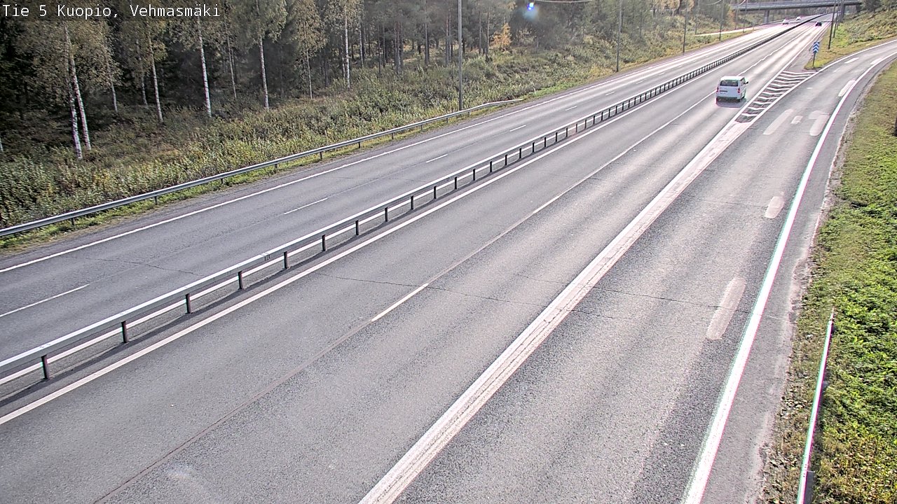Weather Camera Image Road 5 Kuopio, Vehmasmäki, Kuopio, Pohjois-Savo