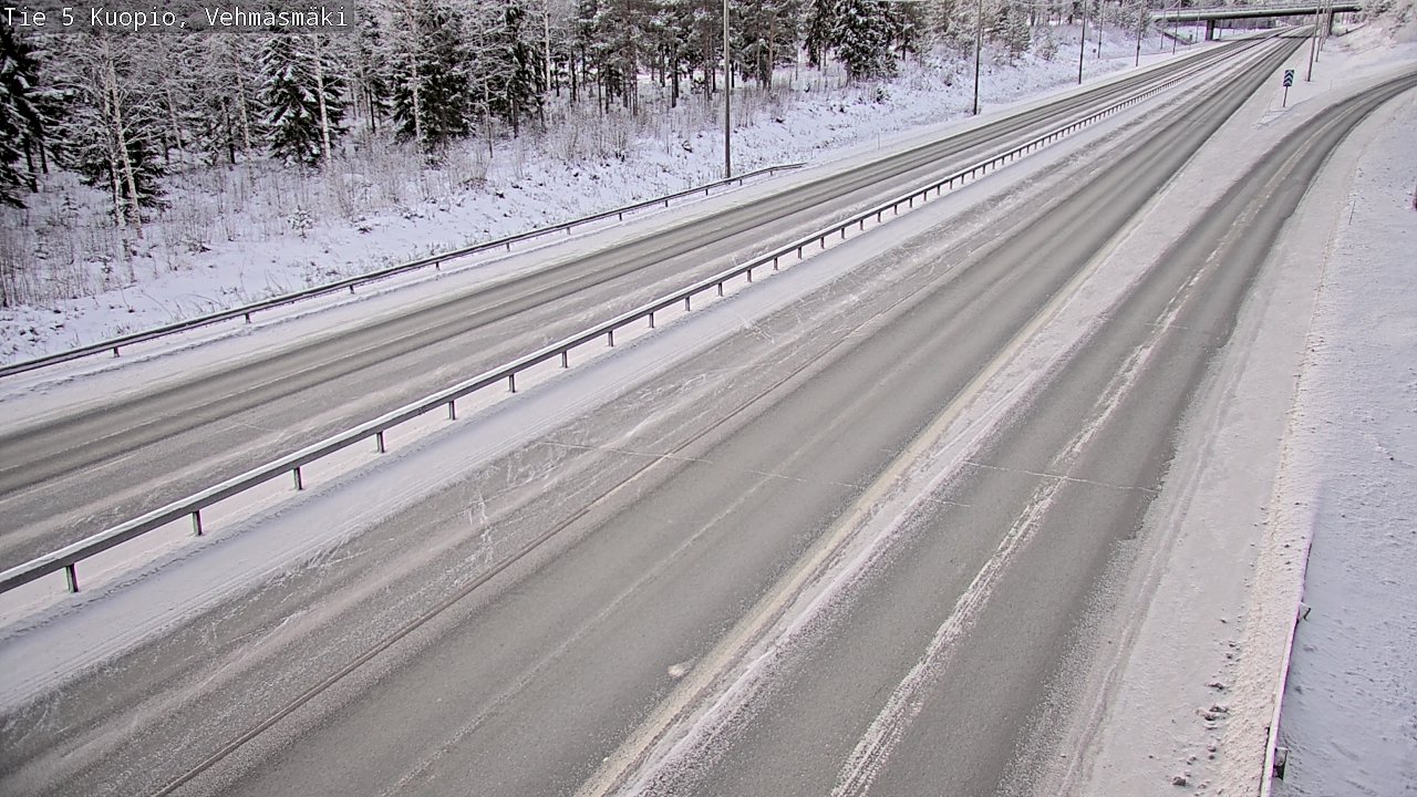 Weather Camera Image Väg 5 Kuopio, Vehmasmäki, Kuopio, Pohjois-Savo