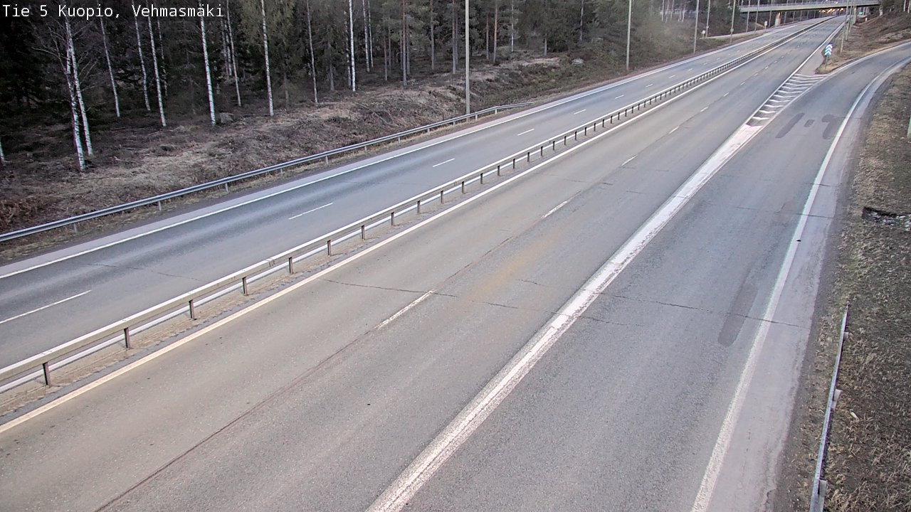Weather Camera Image Road 5 Kuopio, Vehmasmäki, Kuopio, Pohjois-Savo