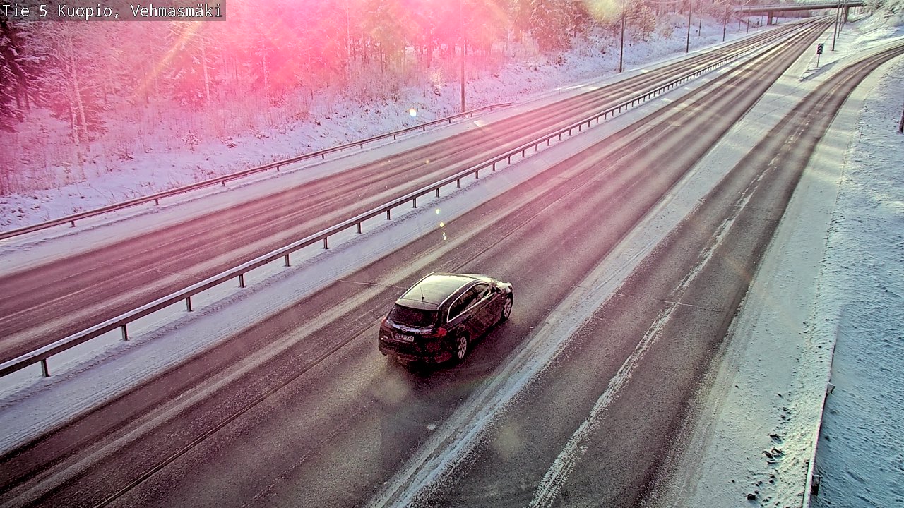 Weather Camera Image Väg 5 Kuopio, Vehmasmäki, Kuopio, Pohjois-Savo
