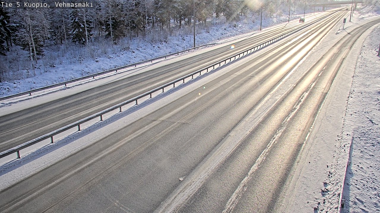 Weather Camera Image Väg 5 Kuopio, Vehmasmäki, Kuopio, Pohjois-Savo