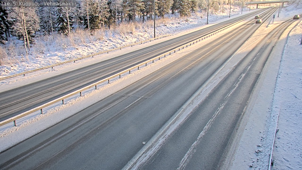 Weather Camera Image Väg 5 Kuopio, Vehmasmäki, Kuopio, Pohjois-Savo
