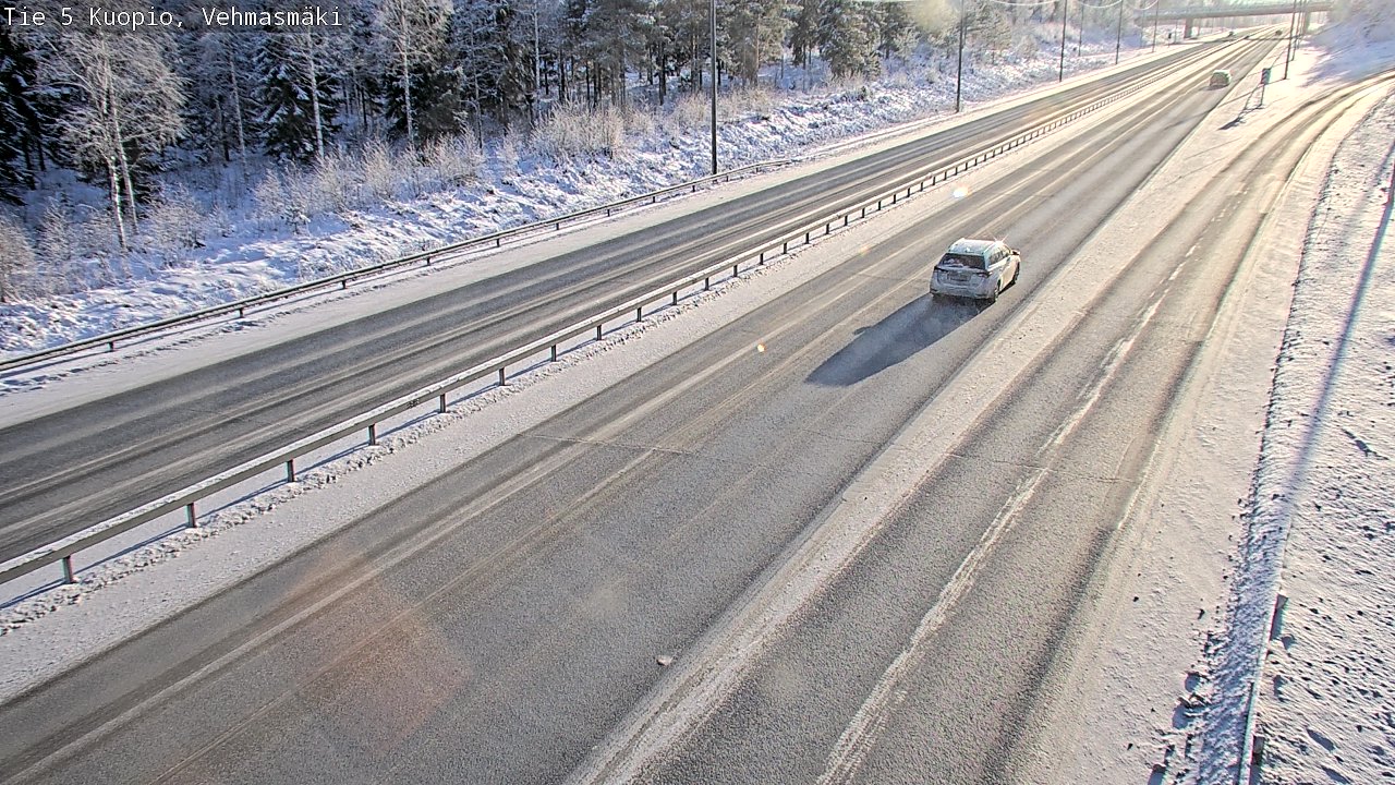 Weather Camera Image Väg 5 Kuopio, Vehmasmäki, Kuopio, Pohjois-Savo